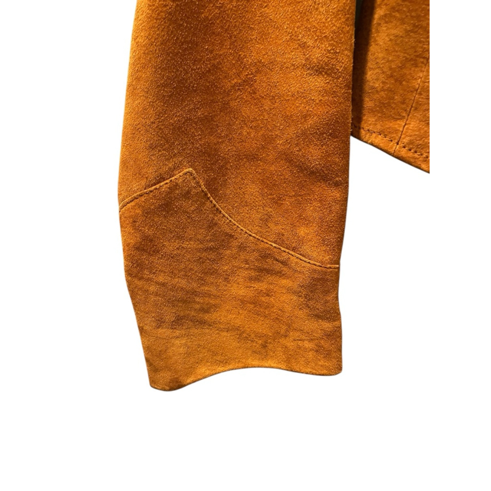 Vintage Pioneer Wear Leather Western Fringe Cropped Jacket Size Medium MINT Cond - Picture 6 of 13